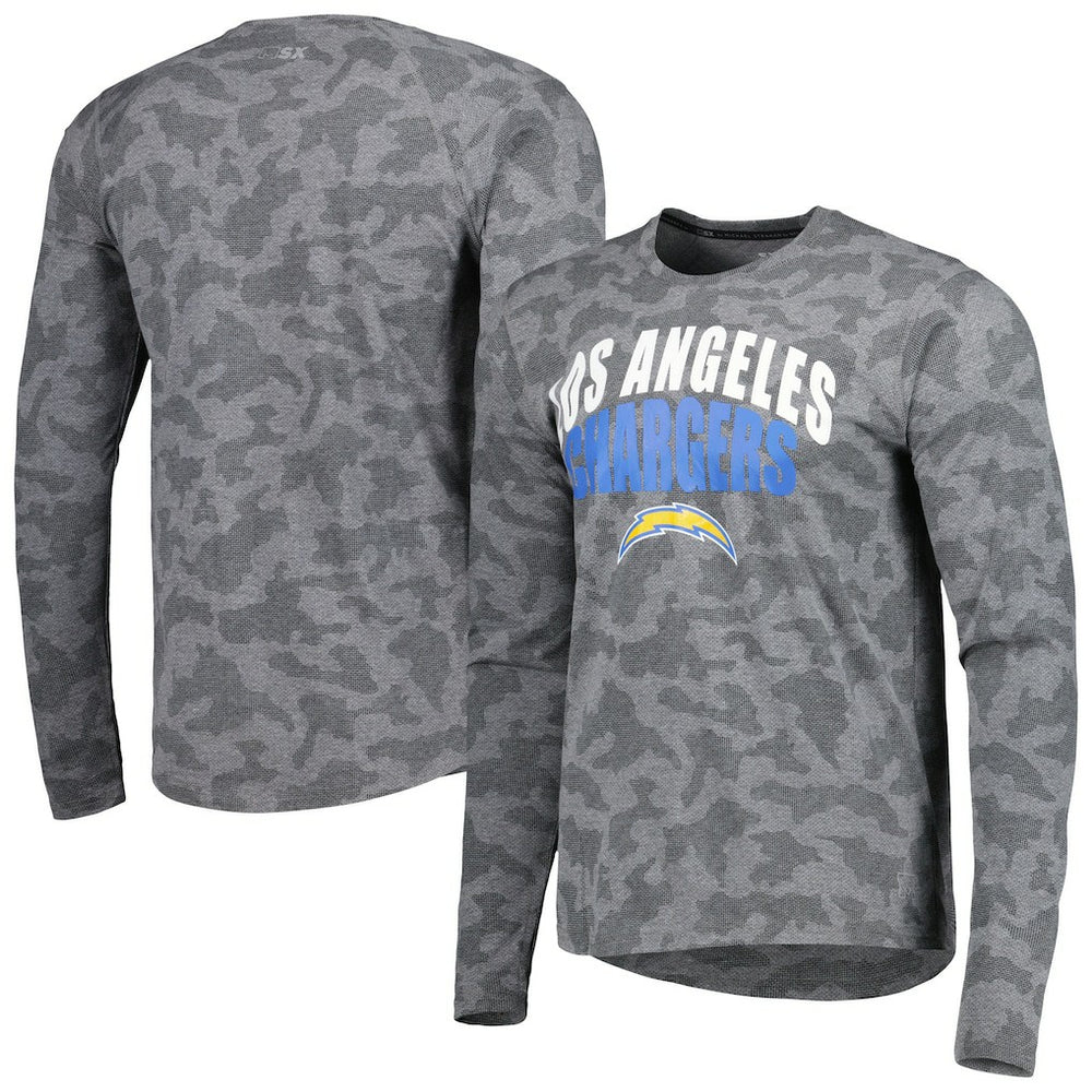 Los Angeles Chargers  MSX by Michael Strahan Performance Camo Long Sleeve T-Shirt