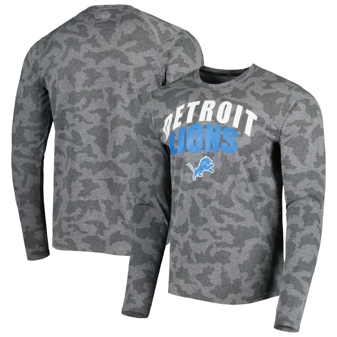 Detroit Lions  MSX by Michael Strahan Performance Camo Long Sleeve T-Shirt