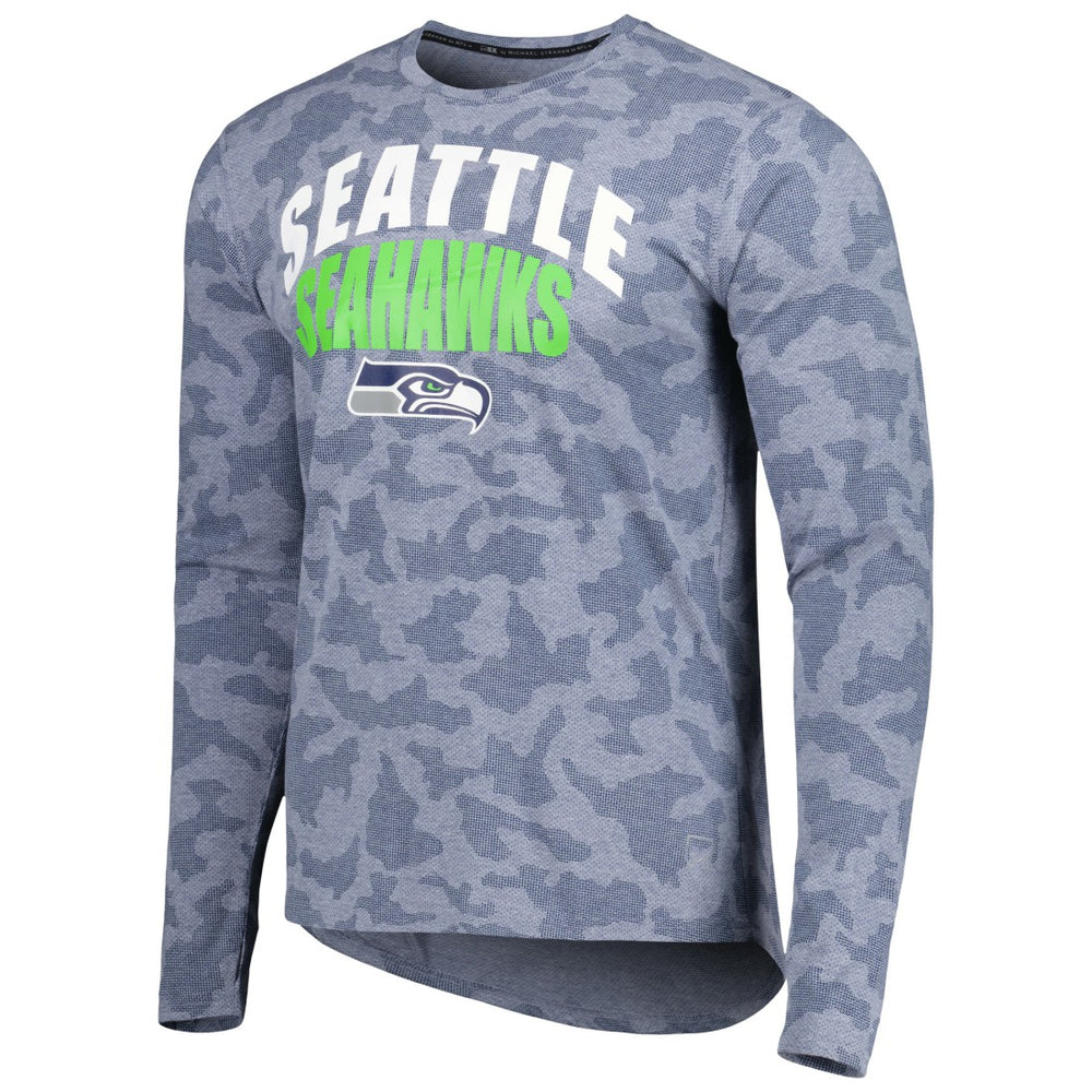 Seattle Seahawks  MSX by Michael Strahan Performance Camo Long Sleeve T-Shirt