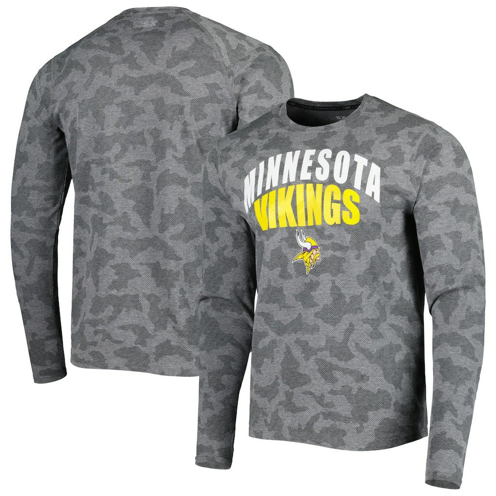 Minnesota Vikings  MSX by Michael Strahan Performance Camo Long Sleeve T-Shirt
