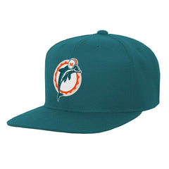 Miami Dolphins Mitchell & Ness Youth Gridiron Classics Ground Snapback Hat