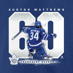 Auston Matthews Toronto Maple Leafs Fanatics Big & Tall Goal Record T-Shirt Sale