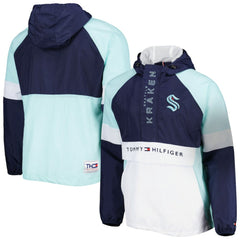 Seattle Kraken Tommy Hilfiger Raglan Half-Zip Jacket Outlet