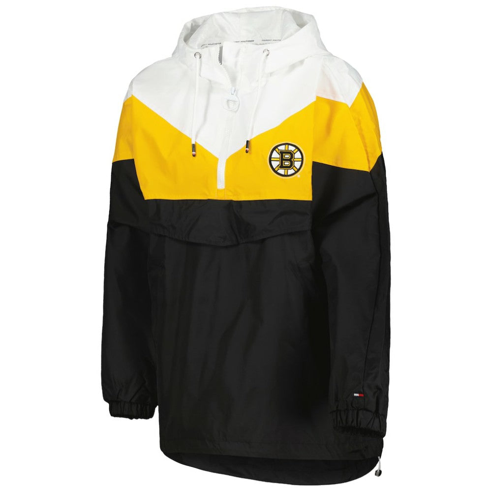 Boston Bruins Tommy Hilfiger Women's Staci Half-Zip Windbreaker Jacket Outlet