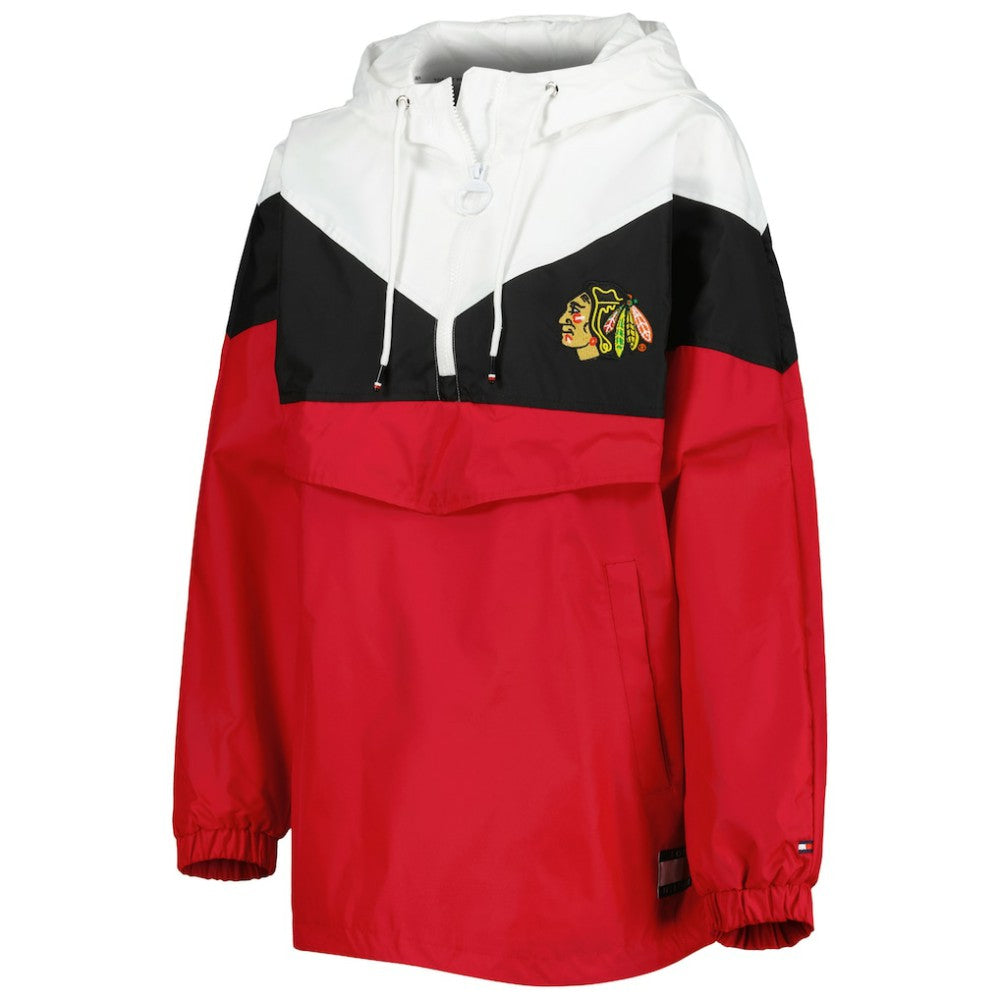 Chicago Blackhawks Tommy Hilfiger Women's Staci Half-Zip Windbreaker Jacket Outlet