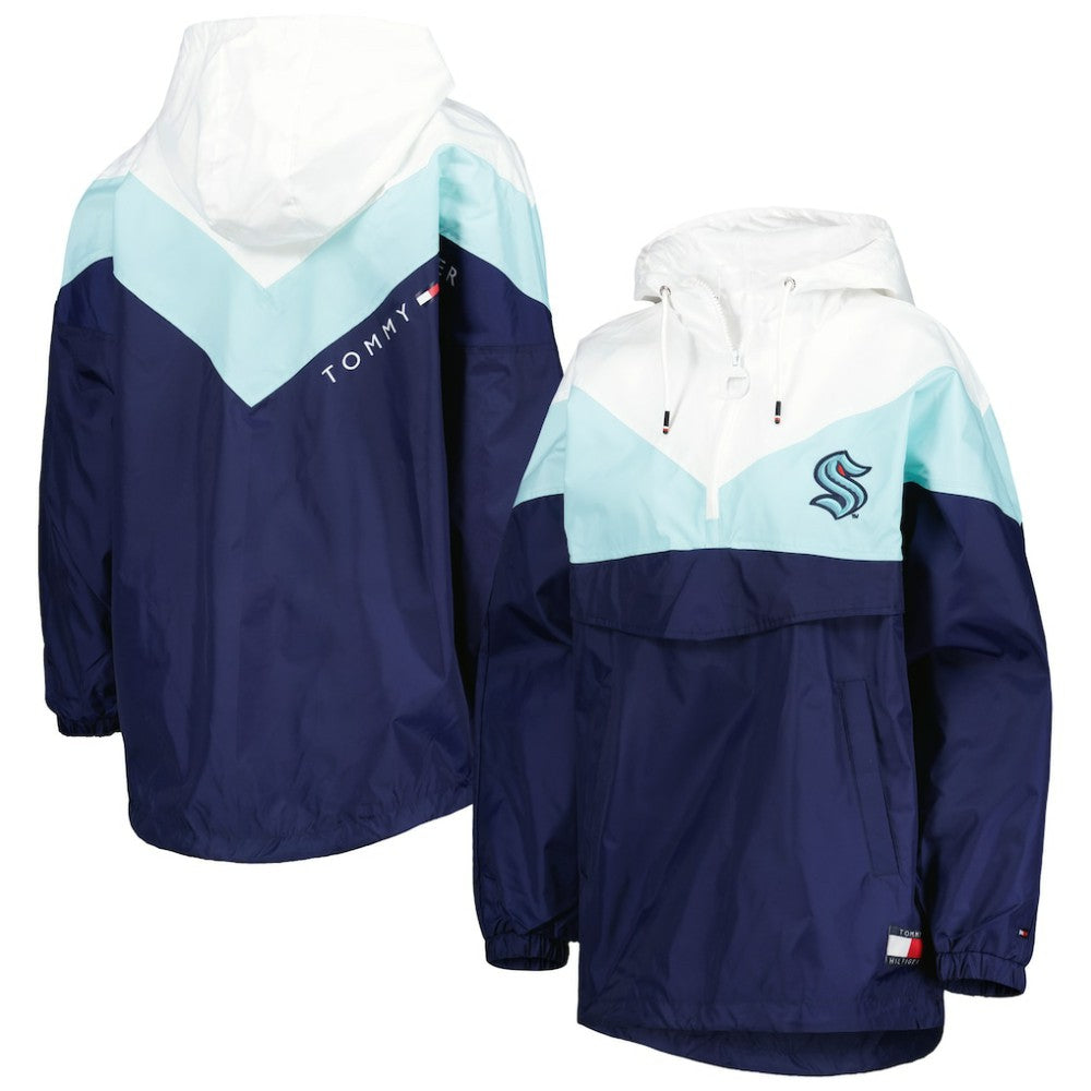 Seattle Kraken Tommy Hilfiger Women's Staci Half-Zip Windbreaker Jacket Discount