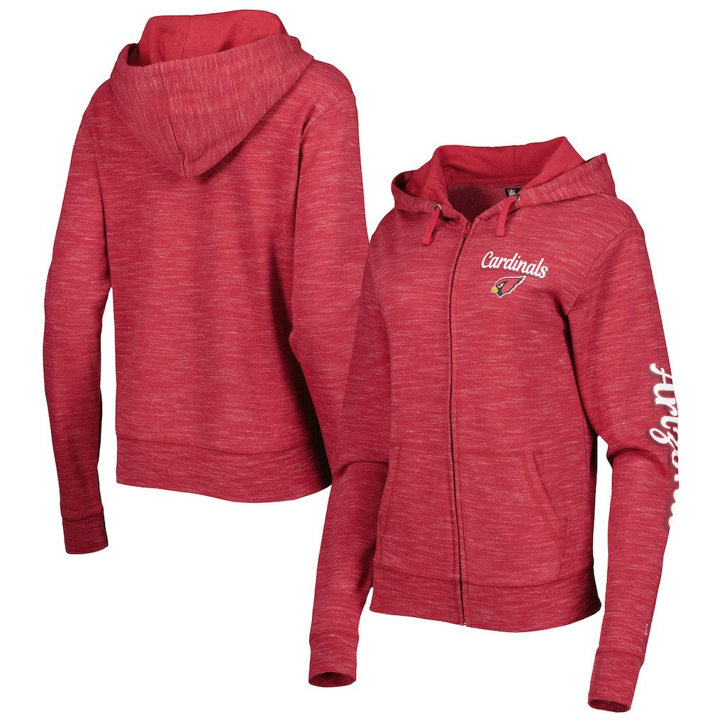 Arizona Cardinals New Era Women's Reverse Full-Zip Hoodie