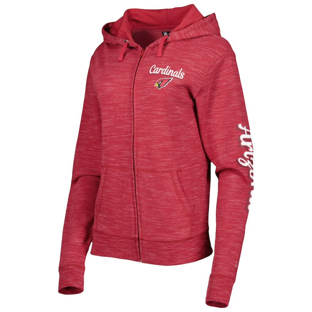Arizona Cardinals New Era Women's Reverse Full-Zip Hoodie