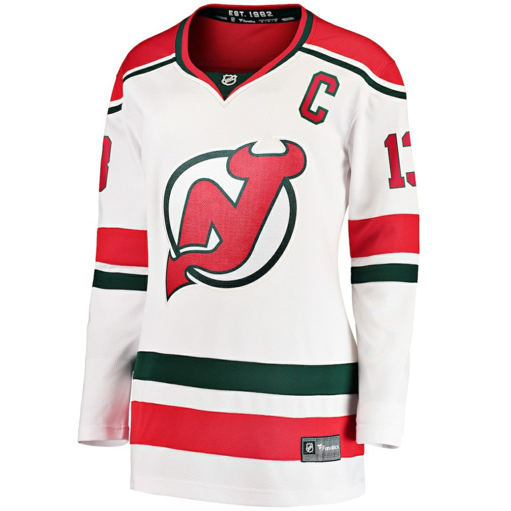 Nico Hischier New Jersey Devils Fanatics Women's Alternate Breakaway Jersey Sale