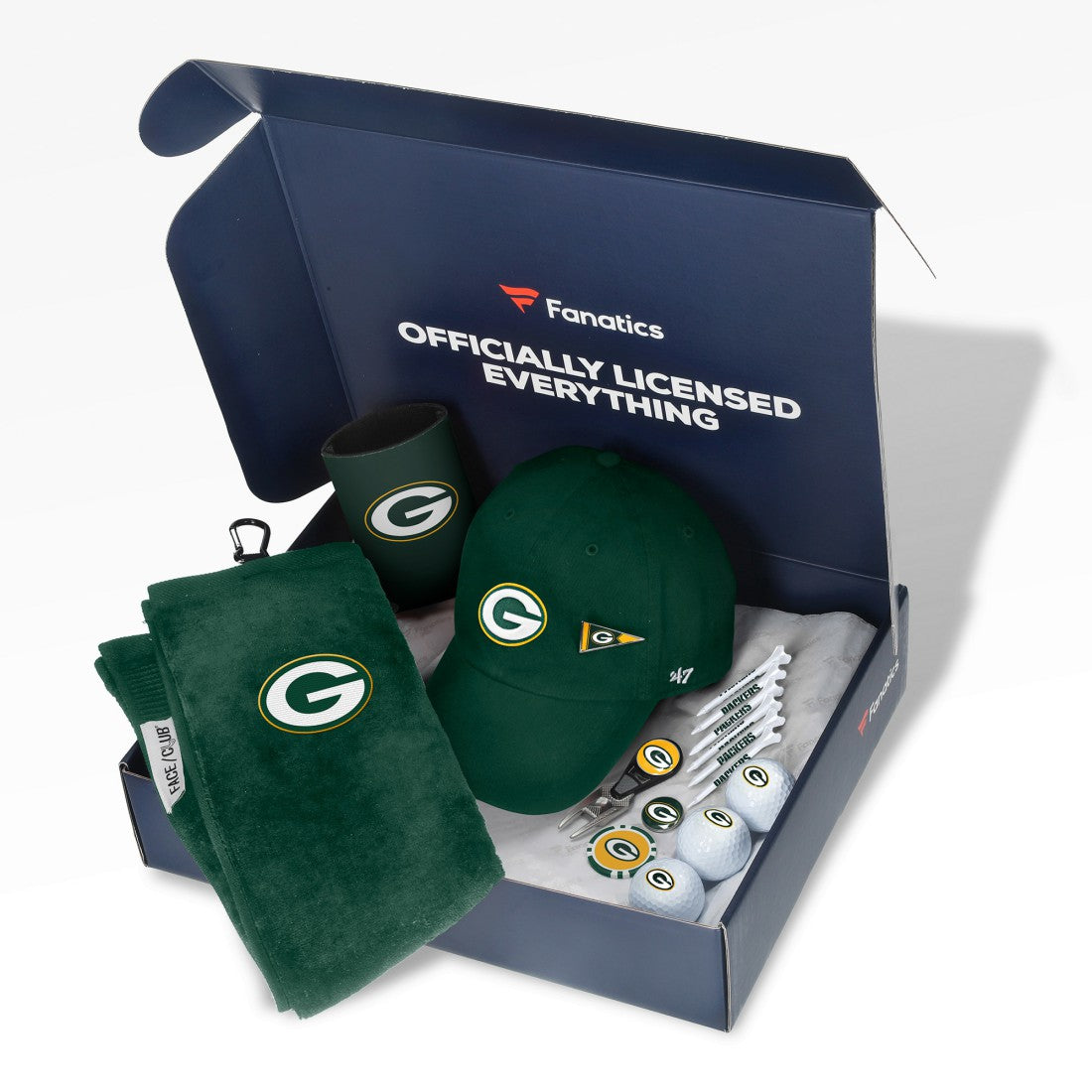 Green Bay Packers Fanatics Pack Golf-Themed Gift Box