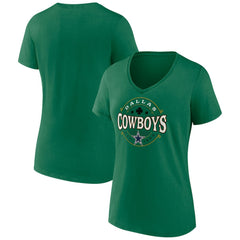 Dallas Cowboys Fanatics Women's Lucky Celtic V-Neck T-Shirt