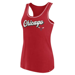 Chicago Bulls Women's Wordmark Logo Racerback Tank Top sale On Sale