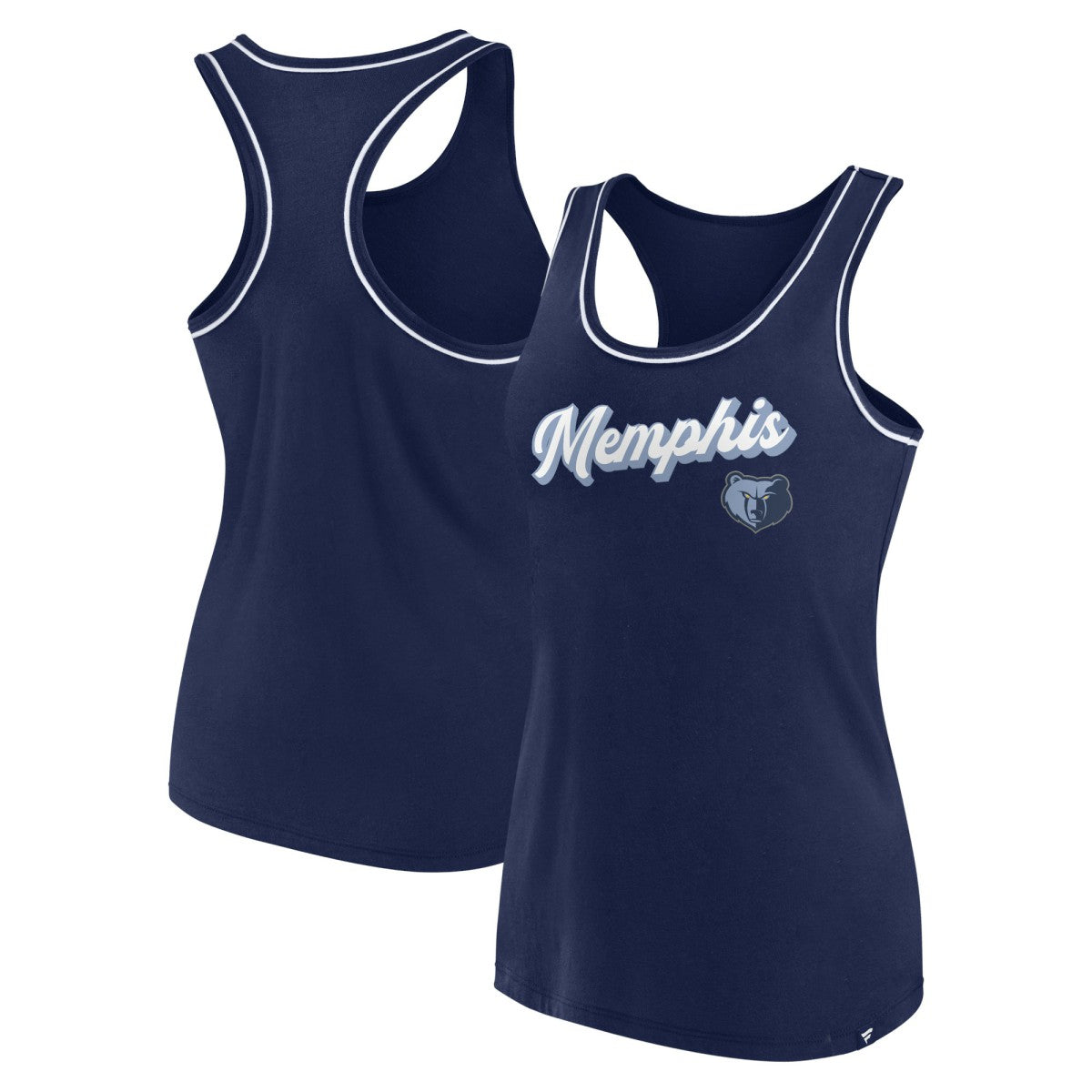 Memphis Grizzlies Women's Wordmark Logo Racerback Tank Top Outlet