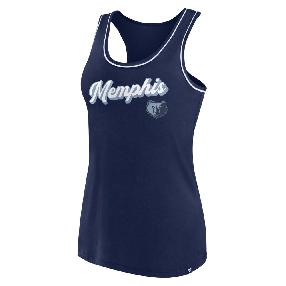 Memphis Grizzlies Women's Wordmark Logo Racerback Tank Top Outlet