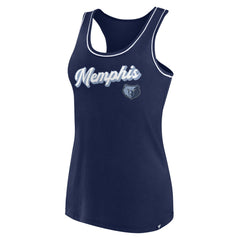 Memphis Grizzlies Women's Wordmark Logo Racerback Tank Top Outlet