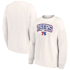 Philadelphia 76ers Women's Tonal Leopard Pullover Sweatshirt Outlet