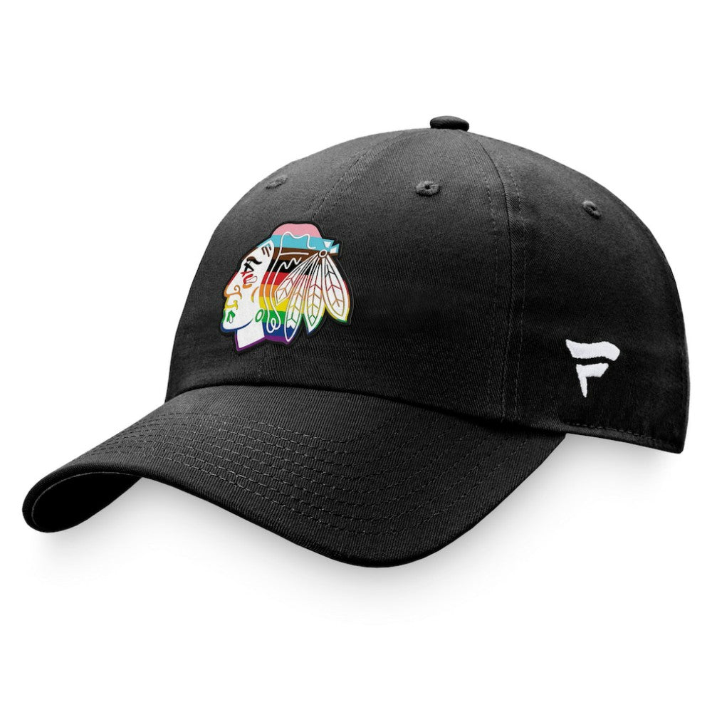 Chicago Blackhawks Fanatics Team Logo Pride Adjustable Hat Discount