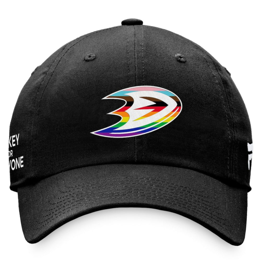 Anaheim Ducks Fanatics Team Logo Pride Adjustable Hat On Sale