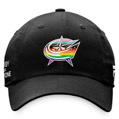 Columbus Blue Jackets Fanatics Team Logo Pride Adjustable Hat On Sale