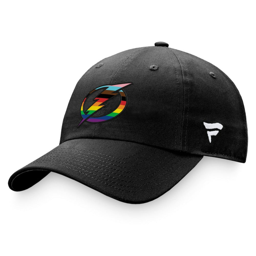 Tampa Bay Lightning Fanatics Team Logo Pride Adjustable Hat On Sale