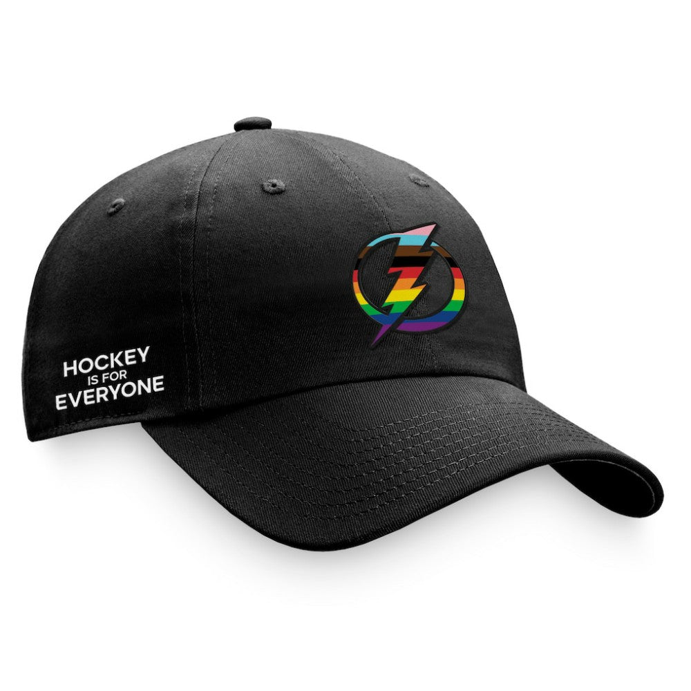 Tampa Bay Lightning Fanatics Team Logo Pride Adjustable Hat On Sale