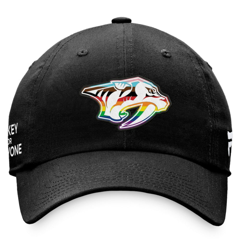Nashville Predators Fanatics Team Logo Pride Adjustable Hat On Sale