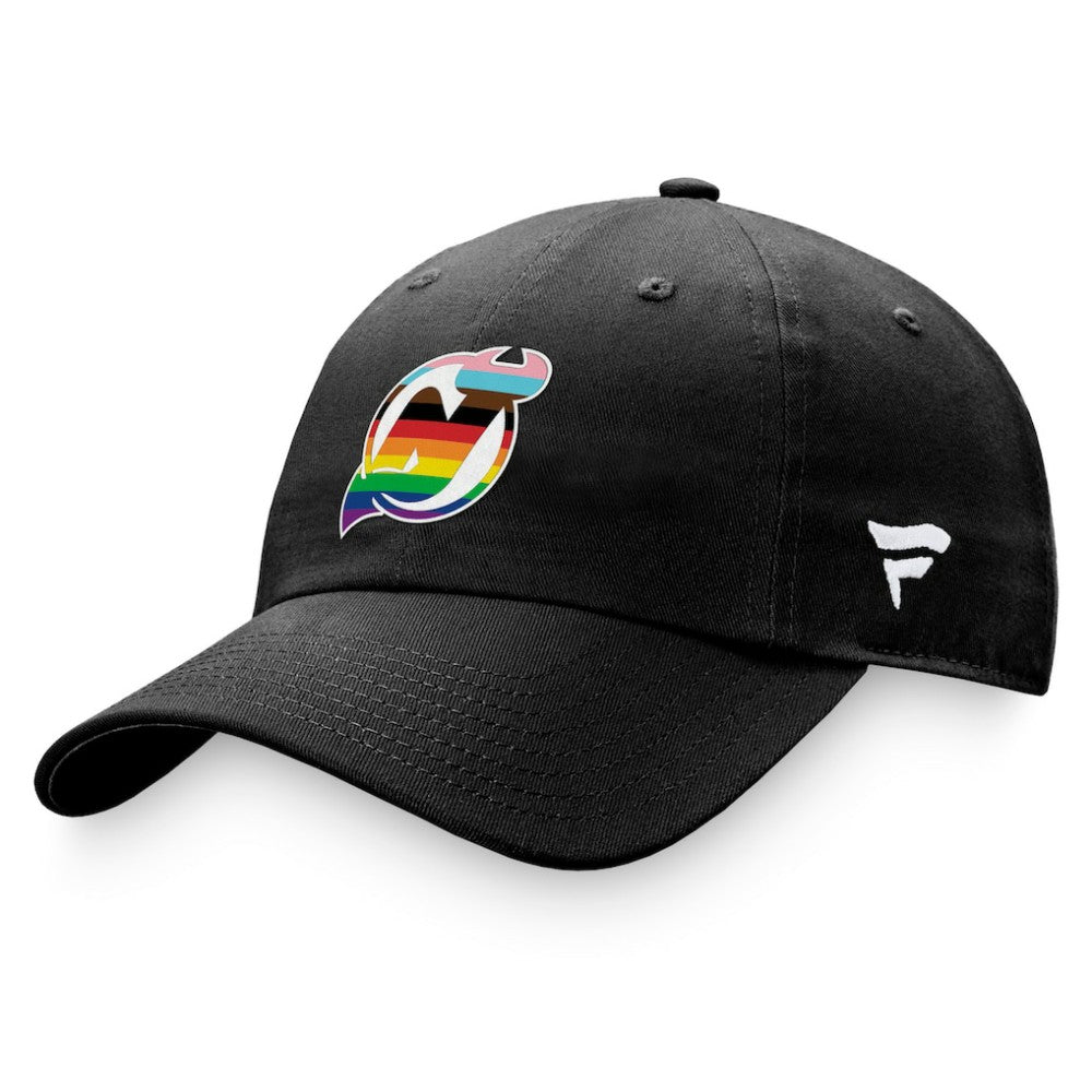 New Jersey Devils Fanatics Team Logo Pride Adjustable Hat Sale