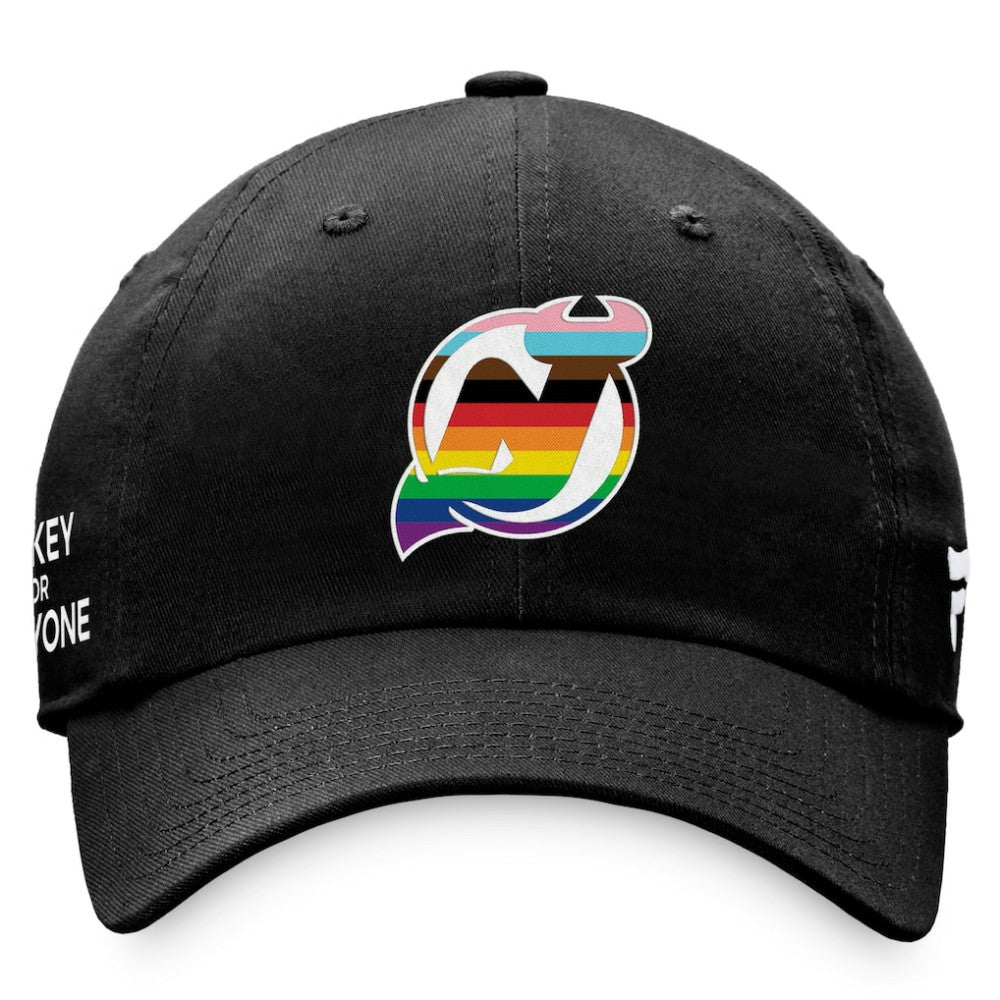 New Jersey Devils Fanatics Team Logo Pride Adjustable Hat Sale