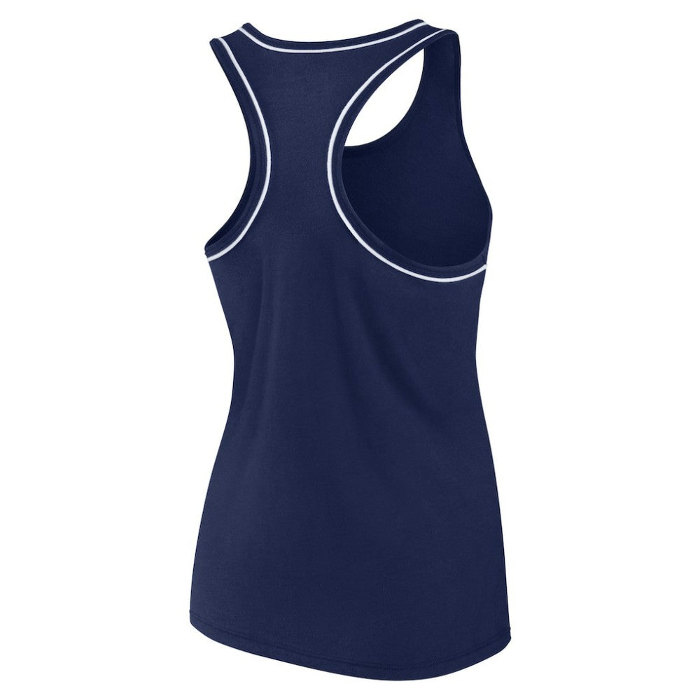 Seattle Kraken Fanatics Women's Wordmark Logo Racerback Scoop Neck Tank Top Discount