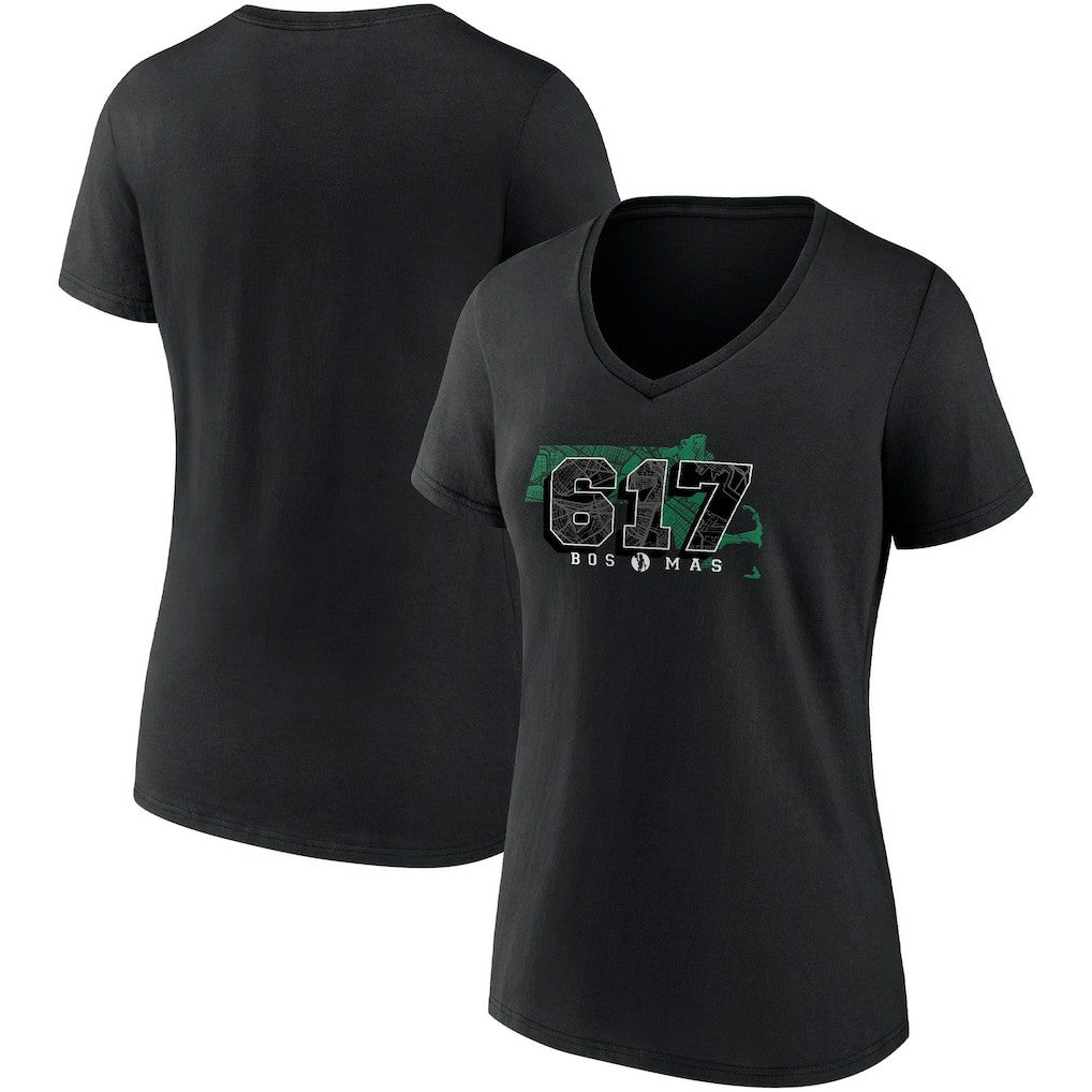 Boston Celtics Women's Hometown Collection 617 V-Neck T-Shirt Discount