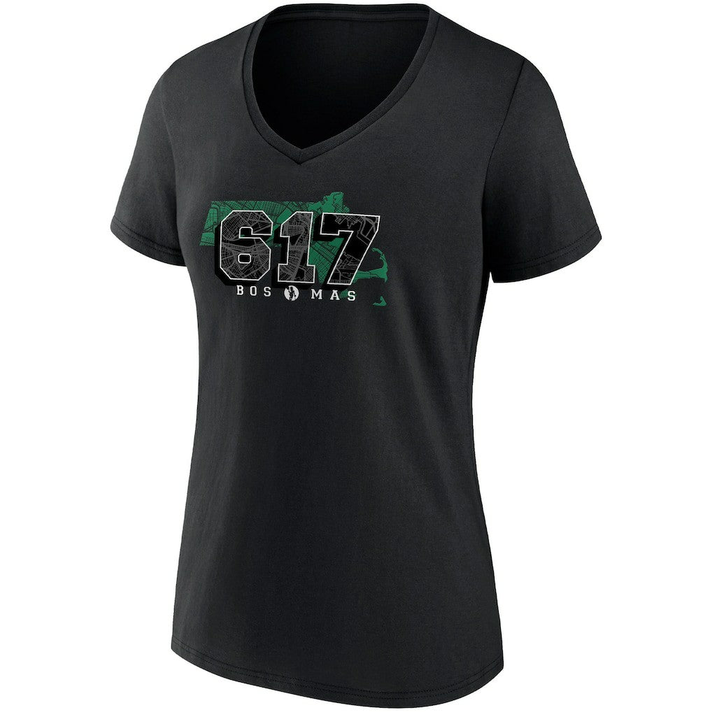 Boston Celtics Women's Hometown Collection 617 V-Neck T-Shirt Discount