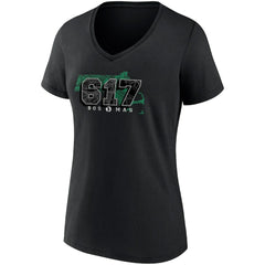 Boston Celtics Women's Hometown Collection 617 V-Neck T-Shirt Discount
