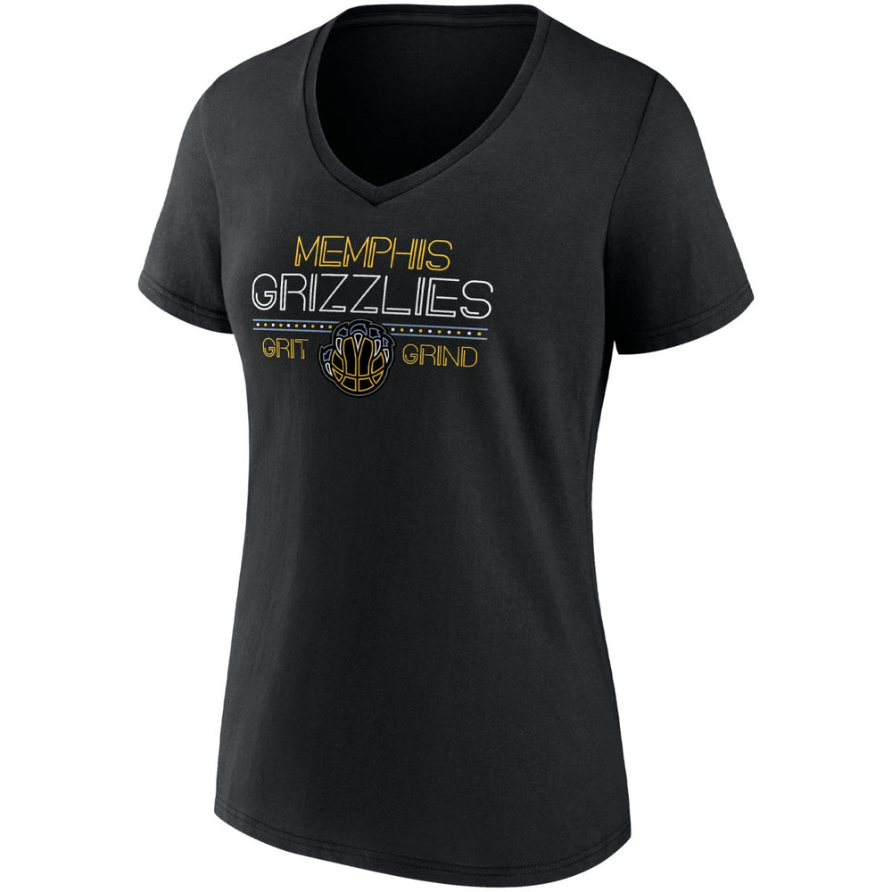Memphis Grizzlies Women's Hometown Collection Grit Grind V-Neck T-Shirt New