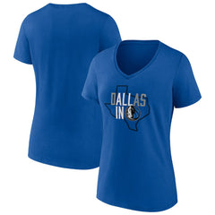 Dallas Mavericks Women's Hometown Collection All In V-Neck T-Shirt sale Discount