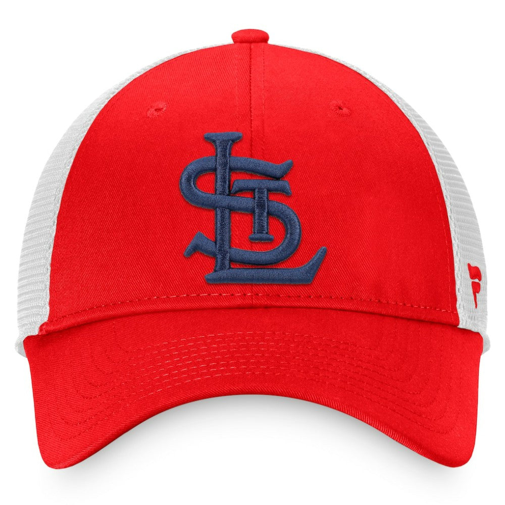 St. Louis Cardinals Fanatics Cooperstown Collection Core Trucker Snapback Hat | MLB Online