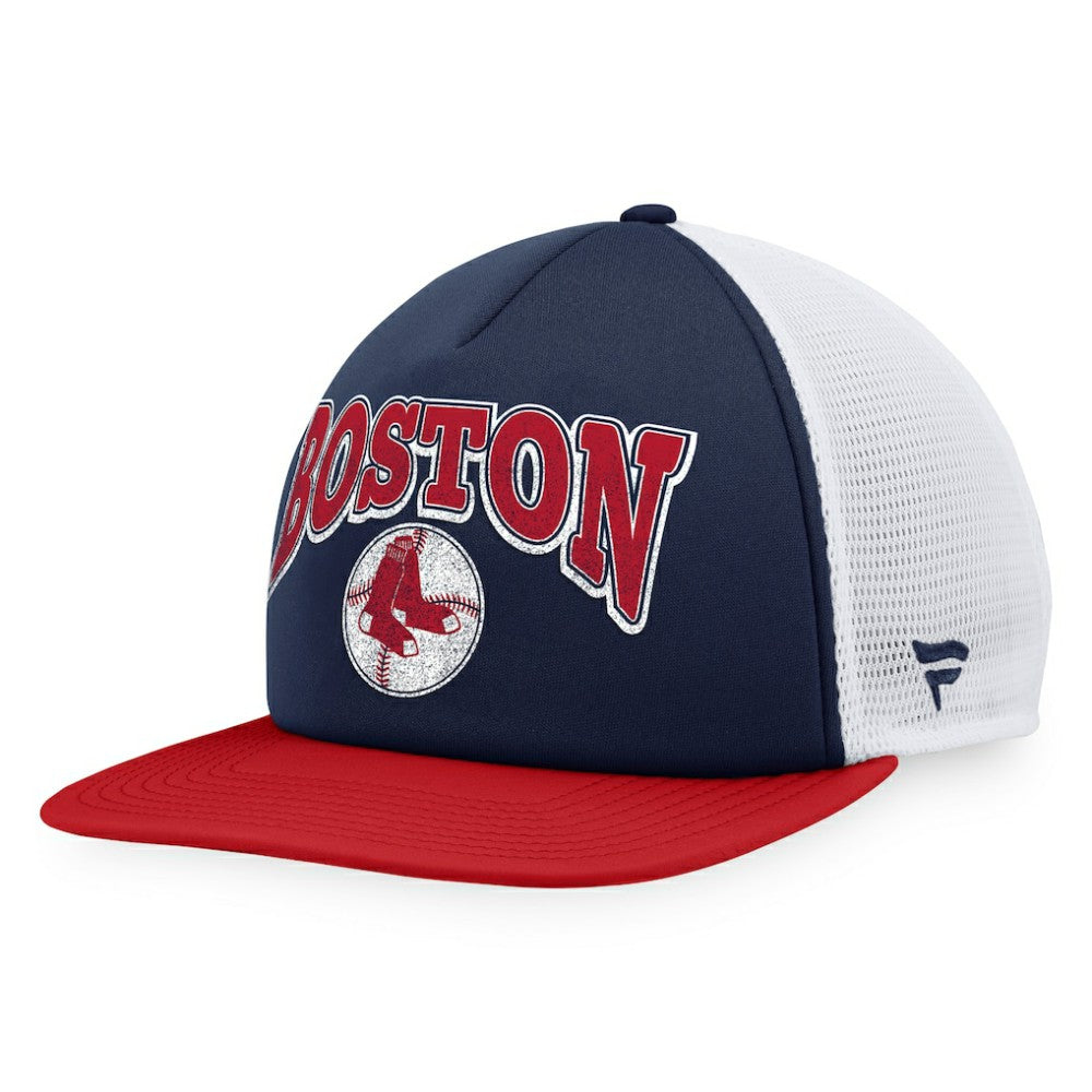 Boston Red Sox Fanatics Heritage Foam Front Trucker Snapback Hat | MLB Discount