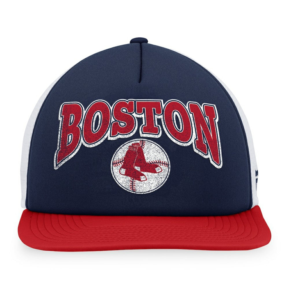 Boston Red Sox Fanatics Heritage Foam Front Trucker Snapback Hat | MLB Discount