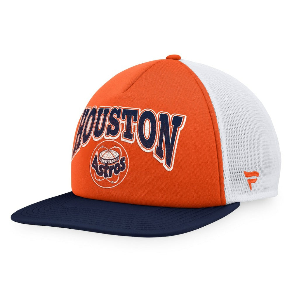 Houston Astros Fanatics Heritage Foam Front Trucker Snapback Hat | MLB Sale