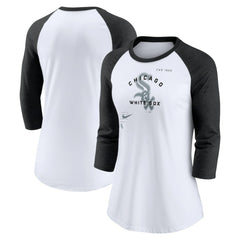 Chicago White Sox Nike Women's Next Up Tri-Blend Raglan 3/4-Sleeve T-Shirt | MLB Near me
