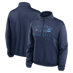 Chicago White Sox Nike Women's Rewind Splice Half-Zip Semi-Cropped Bubble Hem Sweatshirt | MLB Shop