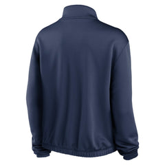 Chicago White Sox Nike Women's Rewind Splice Half-Zip Semi-Cropped Bubble Hem Sweatshirt | MLB Shop