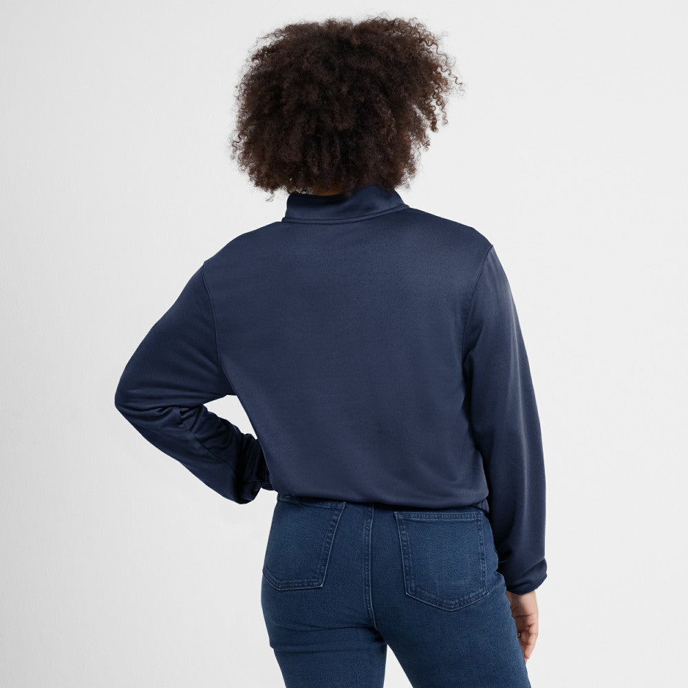 Houston Astros Nike Women's Rewind Splice Half-Zip Semi-Cropped Bubble Hem Sweatshirt | MLB Discount