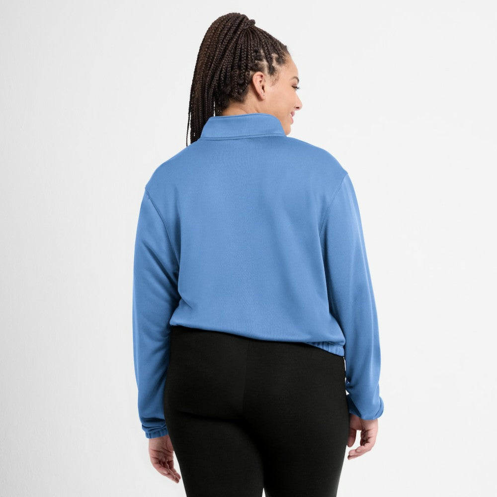 Minnesota Twins Nike Women's Rewind Splice Half-Zip Semi-Cropped Bubble Hem Sweatshirt | MLB Discount