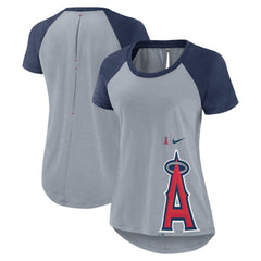 Los Angeles Angels Nike Women's Summer Breeze Raglan Fashion T-Shirt | MLB On Sale