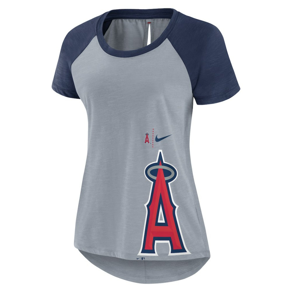Los Angeles Angels Nike Women's Summer Breeze Raglan Fashion T-Shirt | MLB On Sale