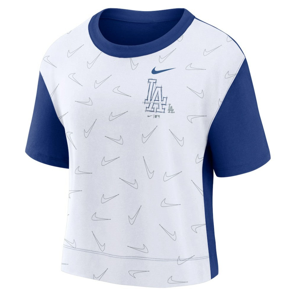 Los Angeles Dodgers Nike Women's Line Up High Hip Fashion T-Shirt | MLB For sale