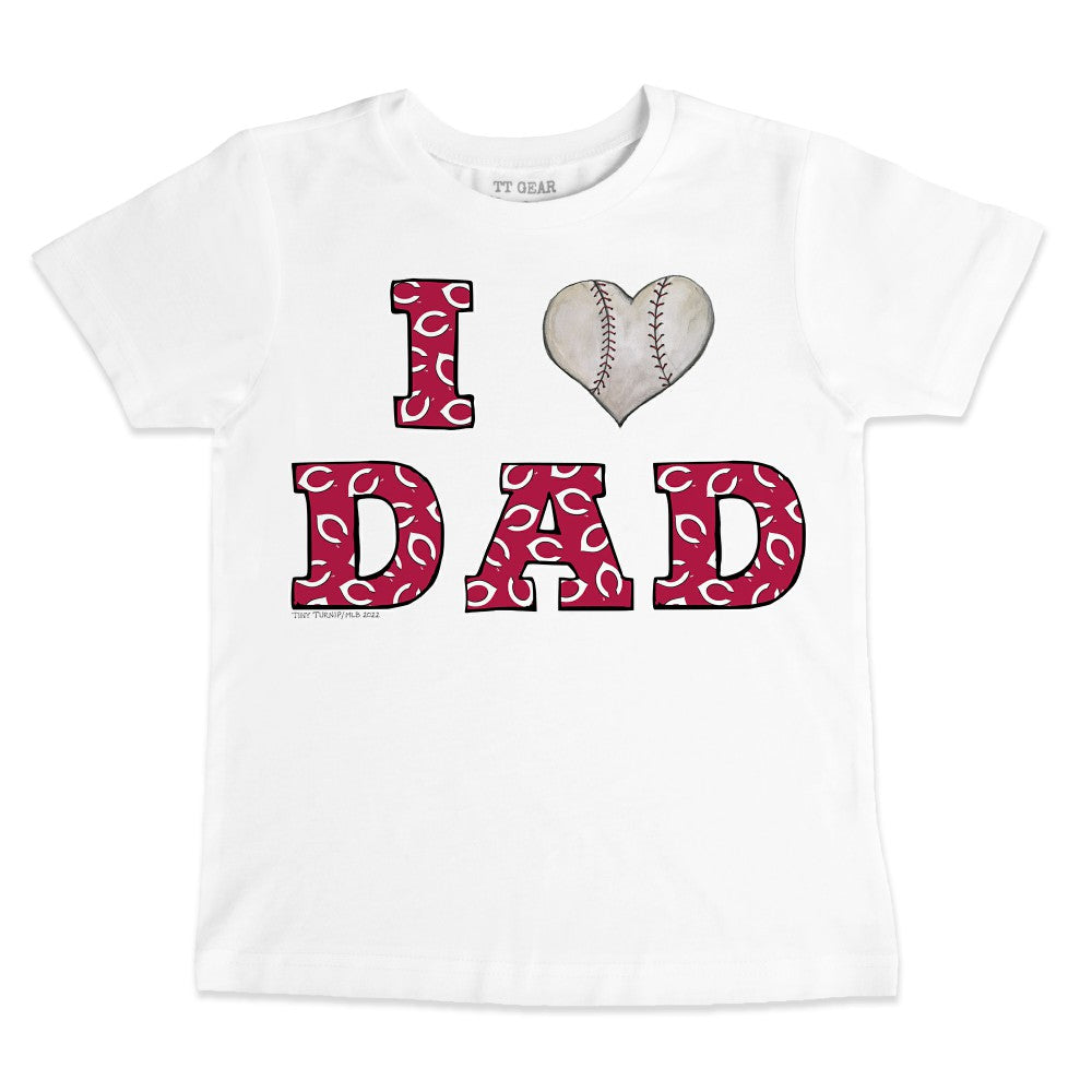 Cincinnati Reds Tiny Turnip Youth I Love Dad T-Shirt | MLB Sale