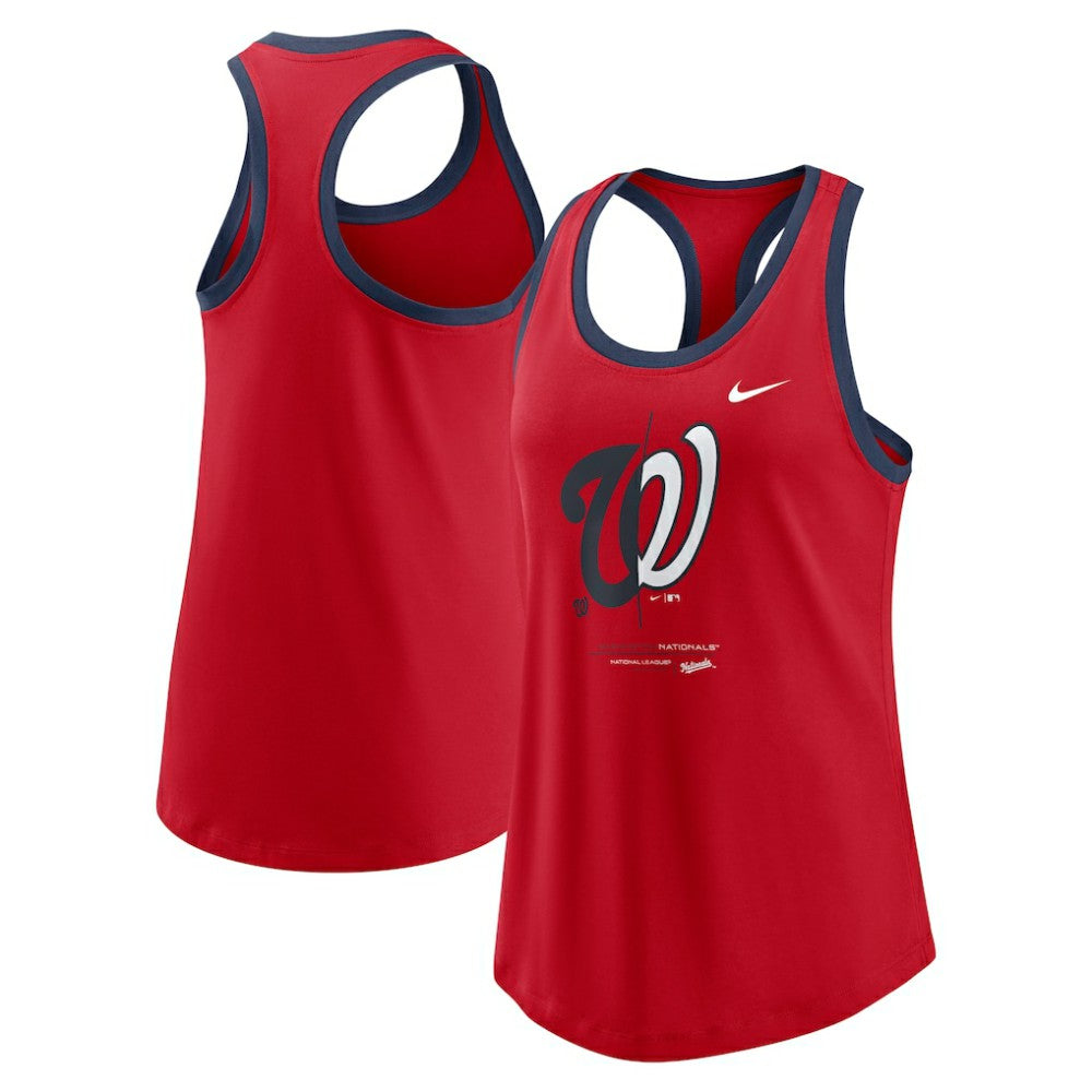 Washington Nationals Nike Women's Tech Tri-Blend Tank Top | MLB Near me