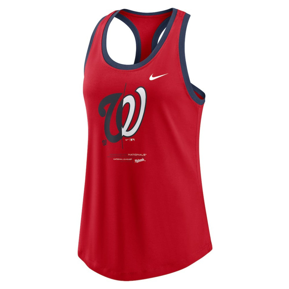 Washington Nationals Nike Women's Tech Tri-Blend Tank Top | MLB Near me