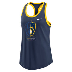 Milwaukee Brewers Nike Women's Tech Tri-Blend Tank Top | MLB For sale